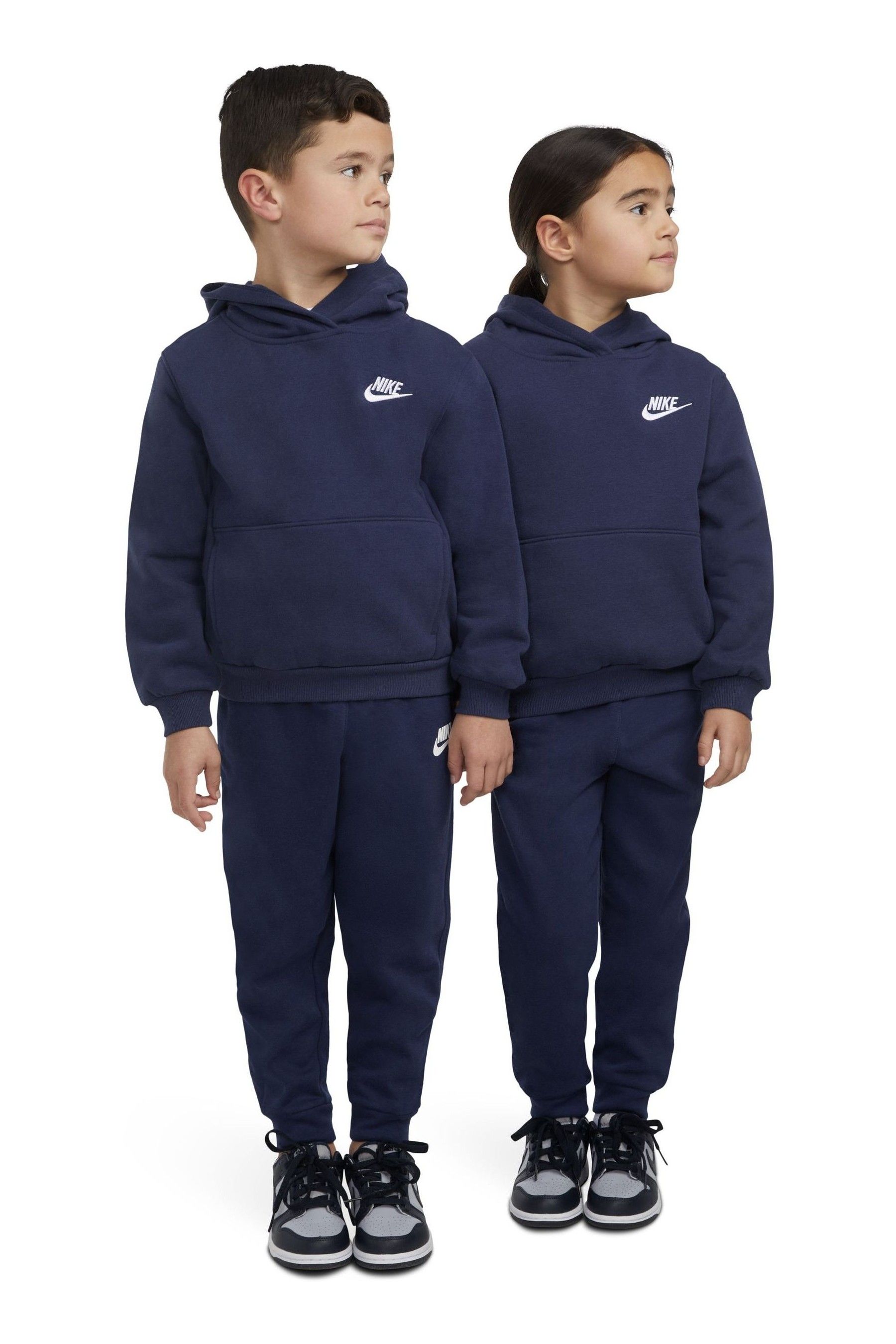 Buy Nike Blue Little Kids Club Fleece Overhead Hoodie from Next Luxembourg
