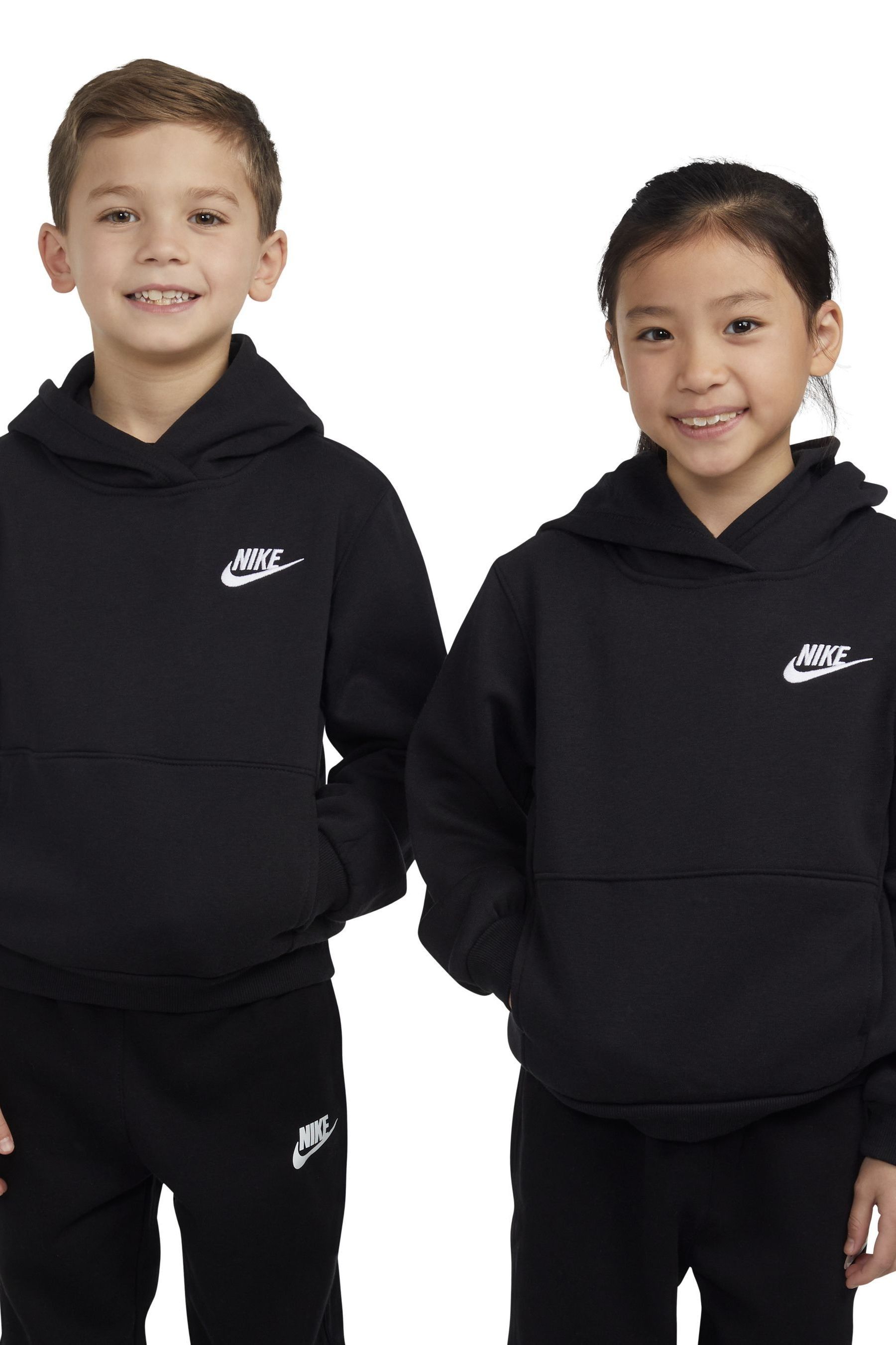 Nike overhead hoodie black best sale