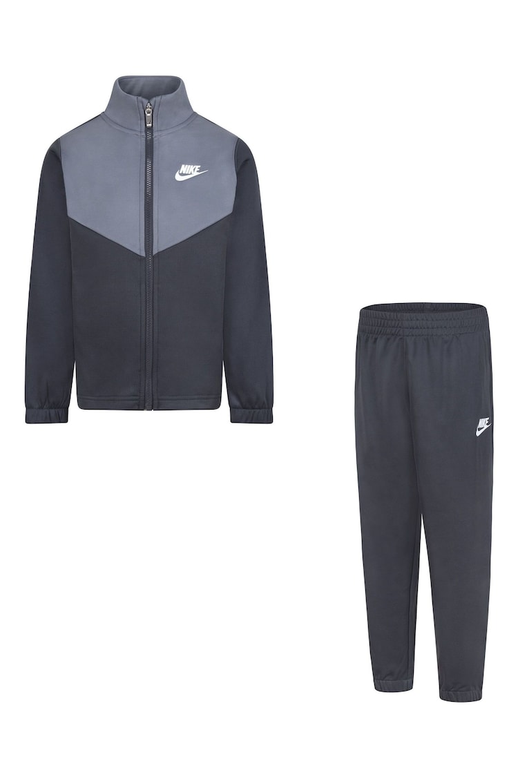 Nike Grey Little Kids Lifestyle Essentials Poly Tracksuit - Image 1 of 2