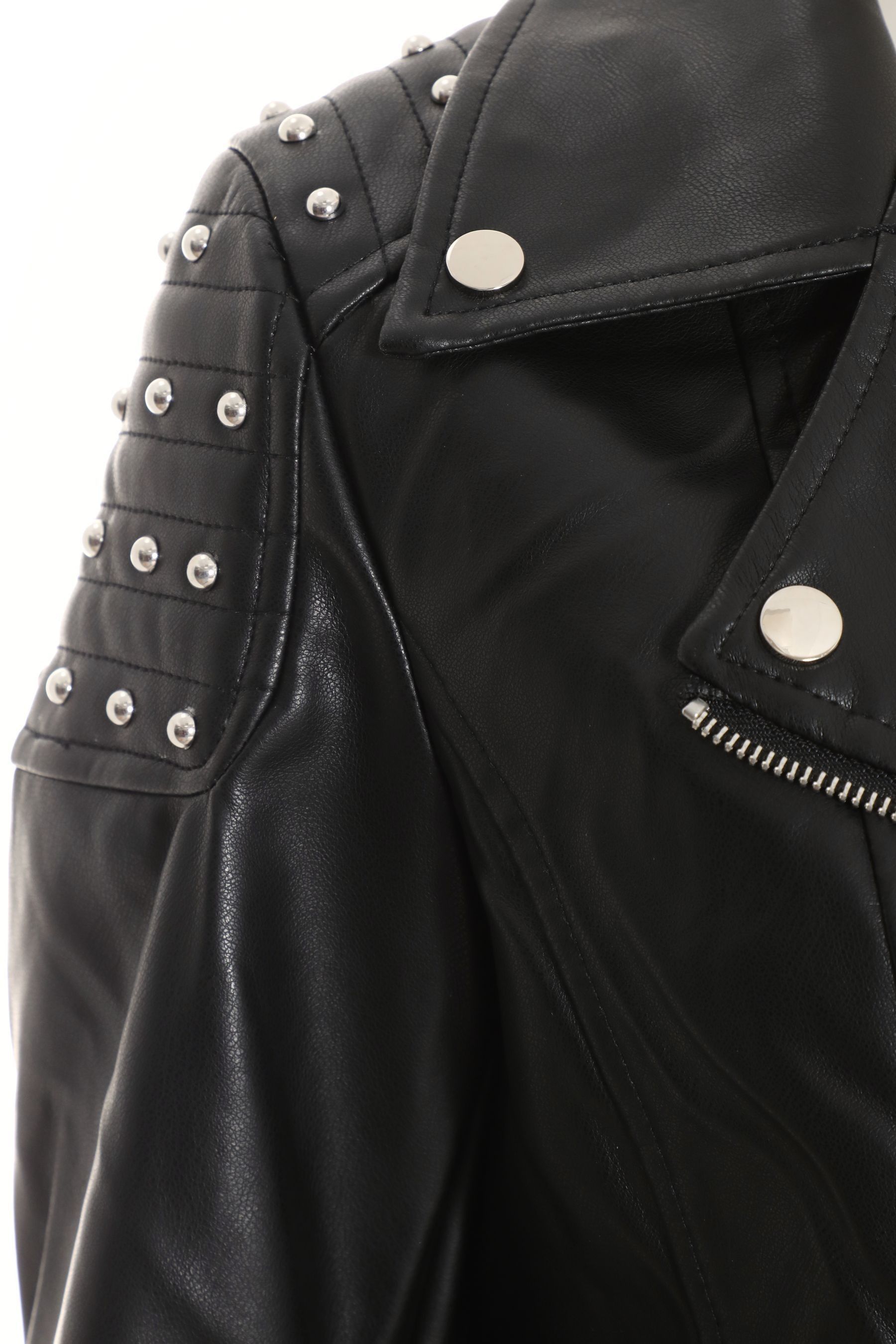 Studded biker online jacket womens