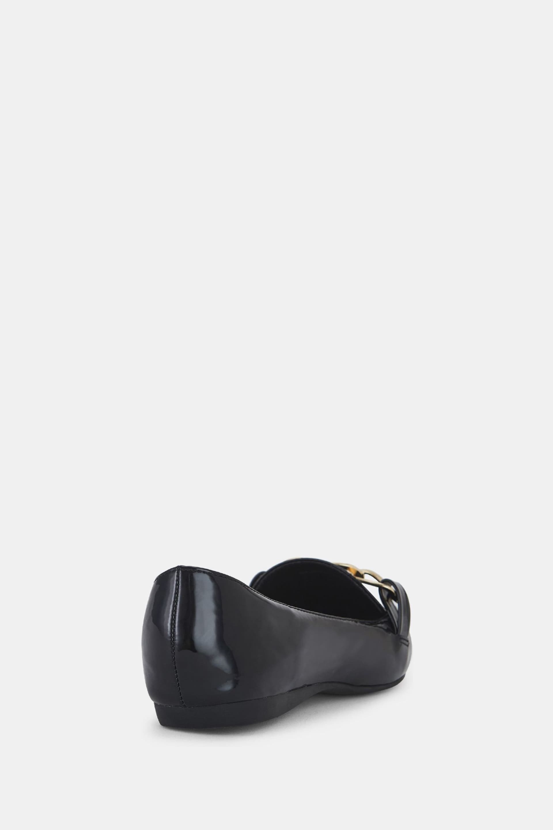 Novo Black Cinni Chain Flat Shoes - Image 4 of 4