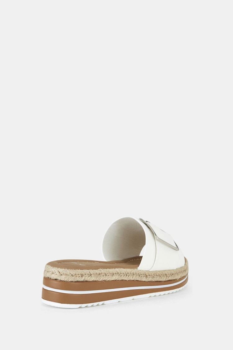 Novo White Brave Buckle Mules - Image 3 of 3