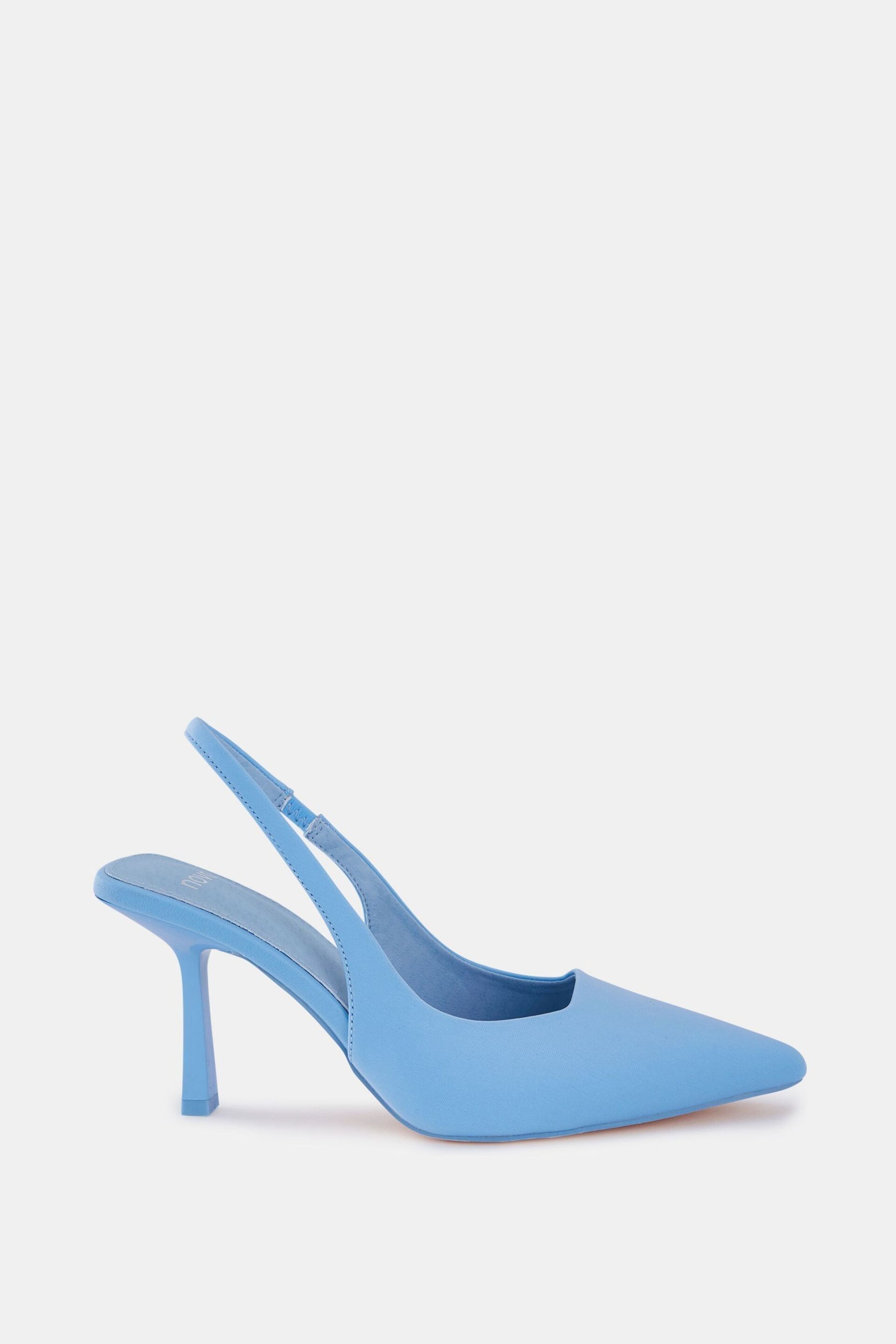 Novo Blue Regular Fit Zafu Slingback Court Shoes - Image 2 of 6