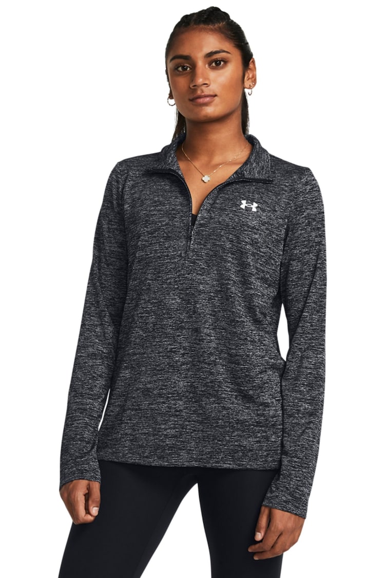 Under Armour Black Tech Twist 1/2 Zip Top - Image 1 of 4