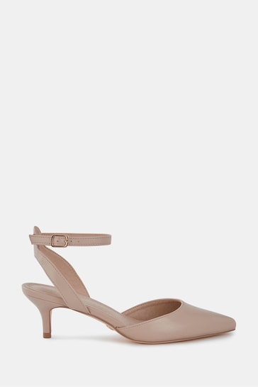 Novo Nude Ingerid Low Heel Ankle Strap Court Shoes