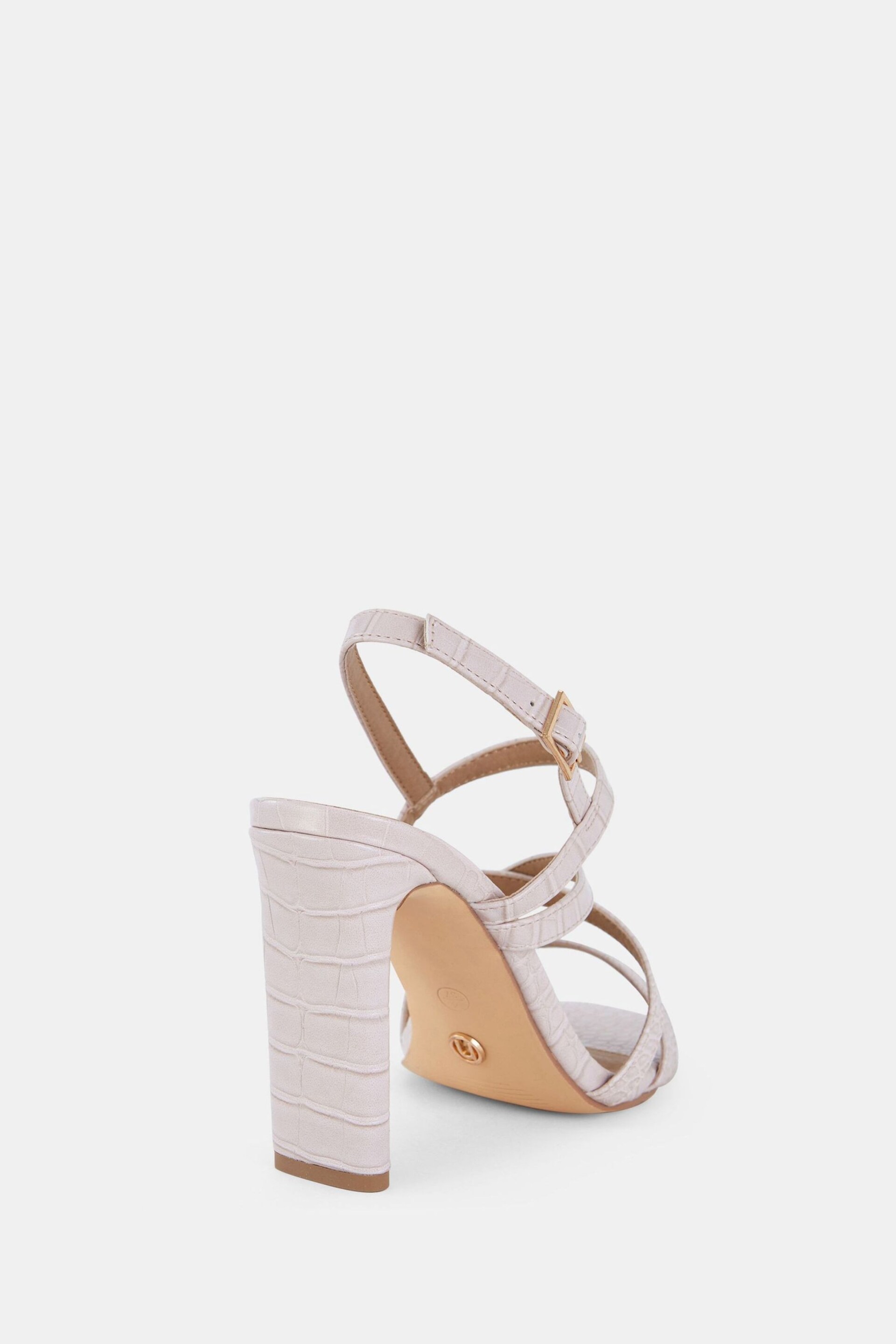 Novo Nude Regular Fit Mimosa Strappy Block Heels - Image 4 of 6