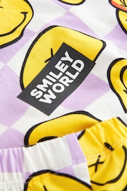 Purple/White Smiley License Short Pyjamas (3-16yrs) - Image 7 of 7
