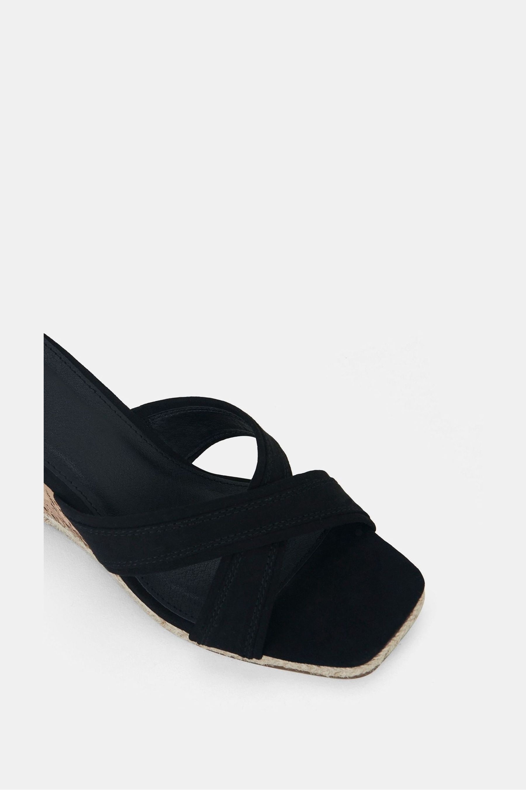 Black wedge mules uk top