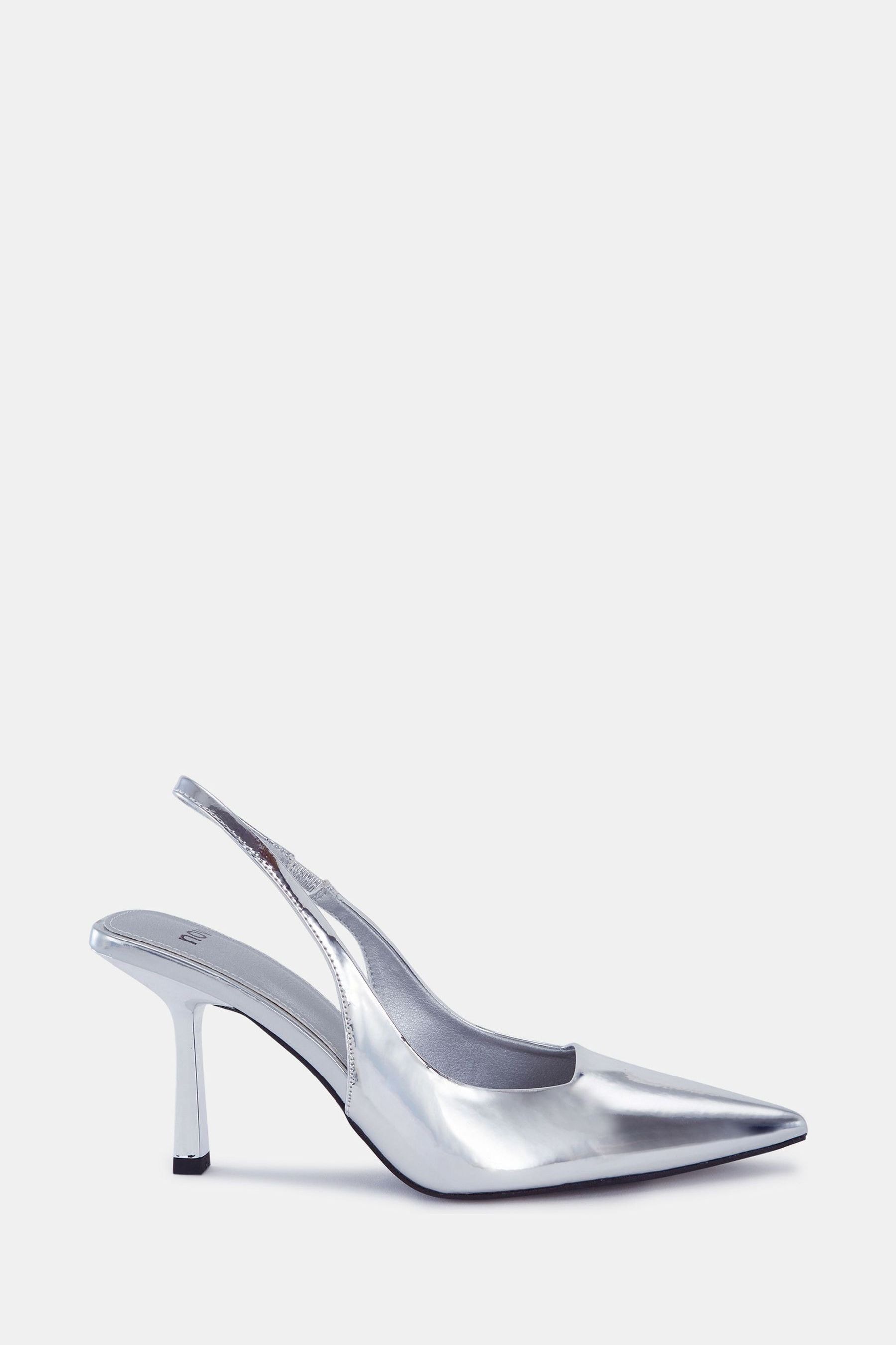 Buy Novo Silver Regular Fit Zafu Slingback Court Shoes from the Next UK online shop
