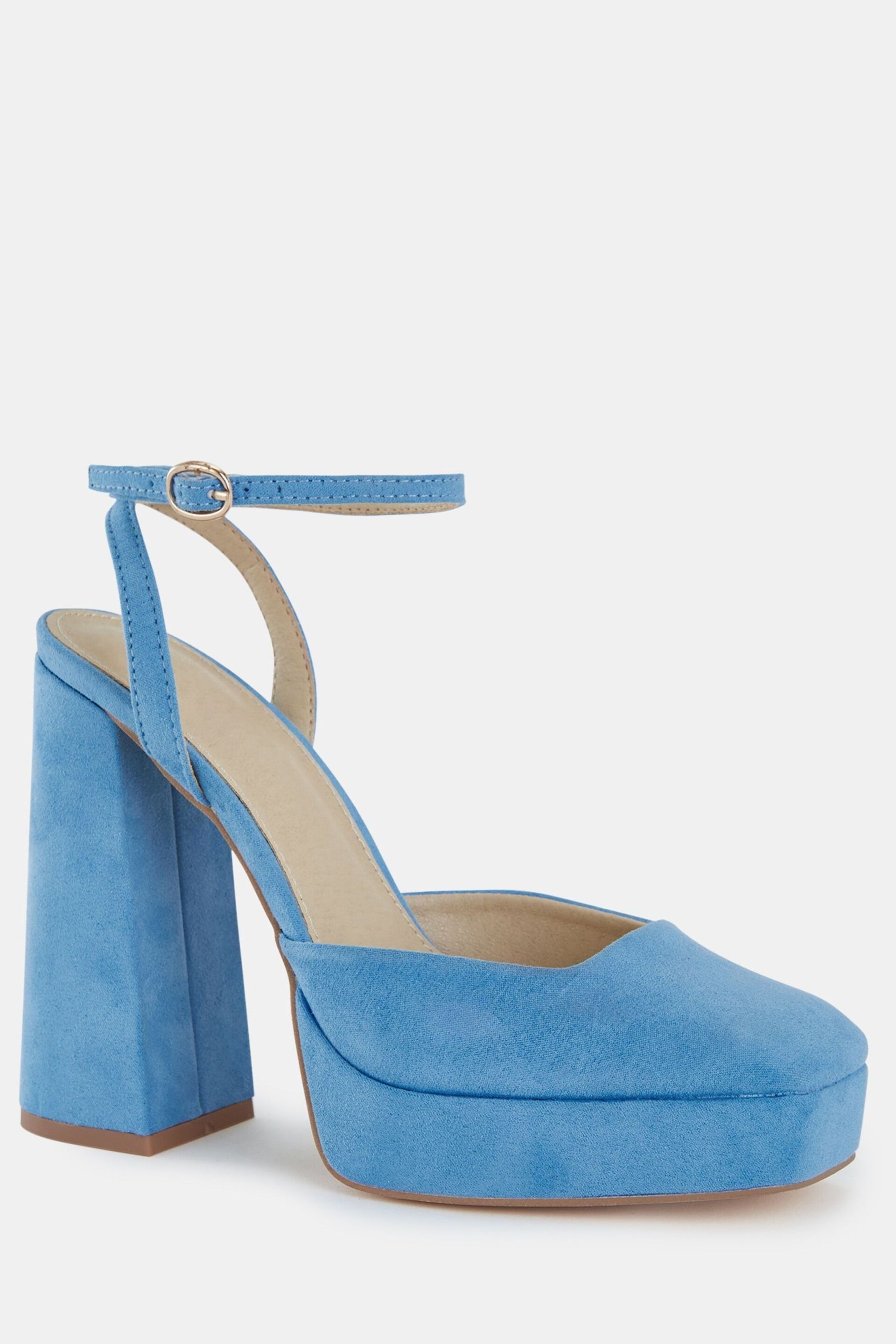 Novo Blue Regular Fit ILIKA Close Toe Platform Courts - Image 3 of 6