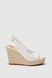 Novo White Regular Fit Ocean Slingback Espadrille Wedge - Image 2 of 4