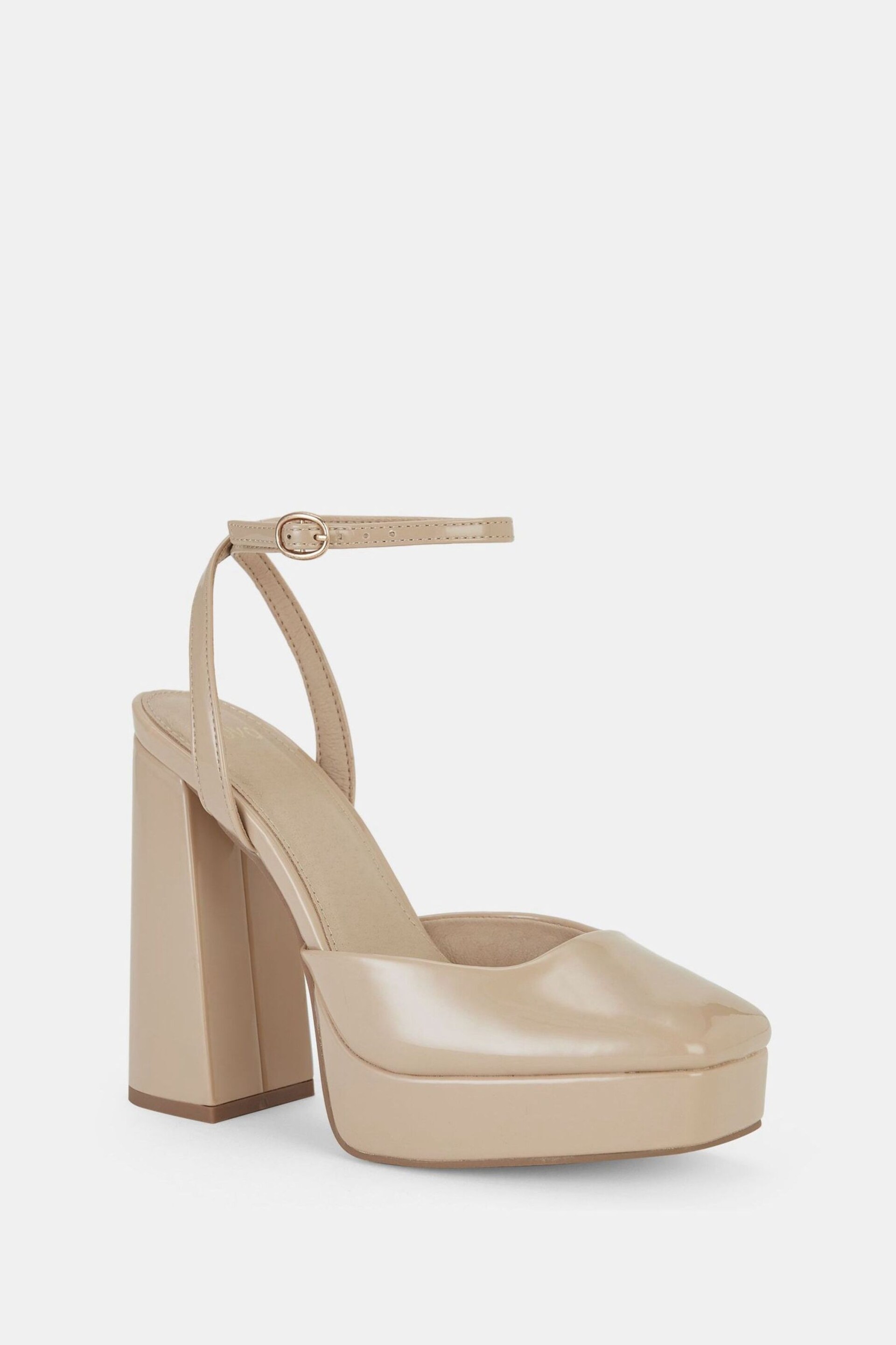 Novo Nude Regular Fit ILIKA Close Toe Platform Courts - Image 3 of 6