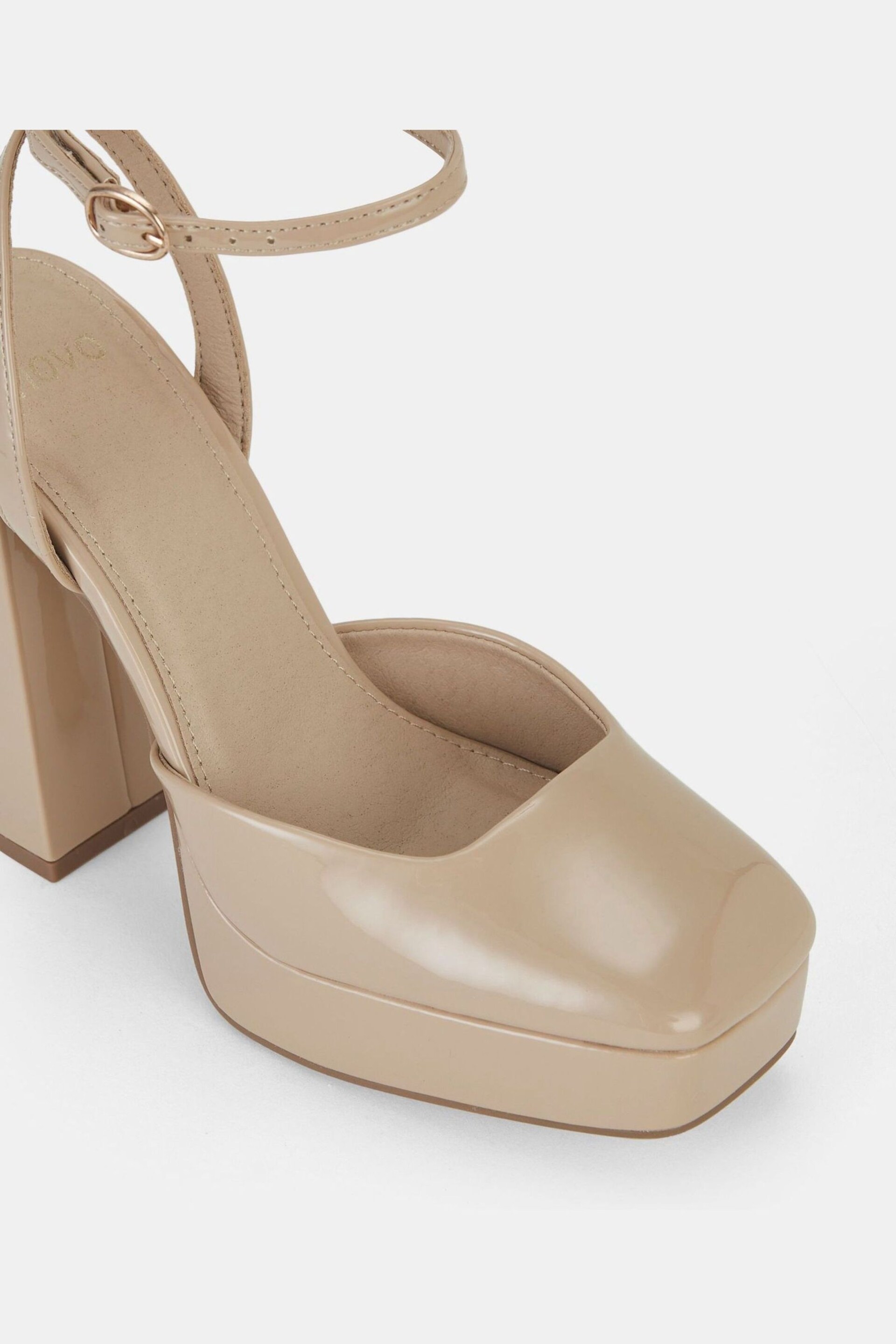 Novo Nude Regular Fit ILIKA Close Toe Platform Courts - Image 6 of 6