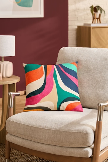 Fushsia Pink 50 x 50cm Outdoor Bright Abstract Cushion