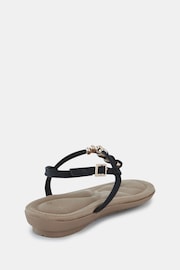 Novo Black Tara Toe Post Bead Sandals - Image 6 of 6