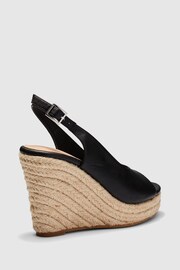 Novo Black Regular Fit Ocean Slingback Espadrille Wedge - Image 4 of 4