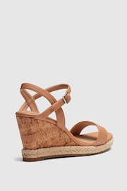 Novo Brown Wide Fit Booma Cork Wedge Sandals - Image 4 of 4