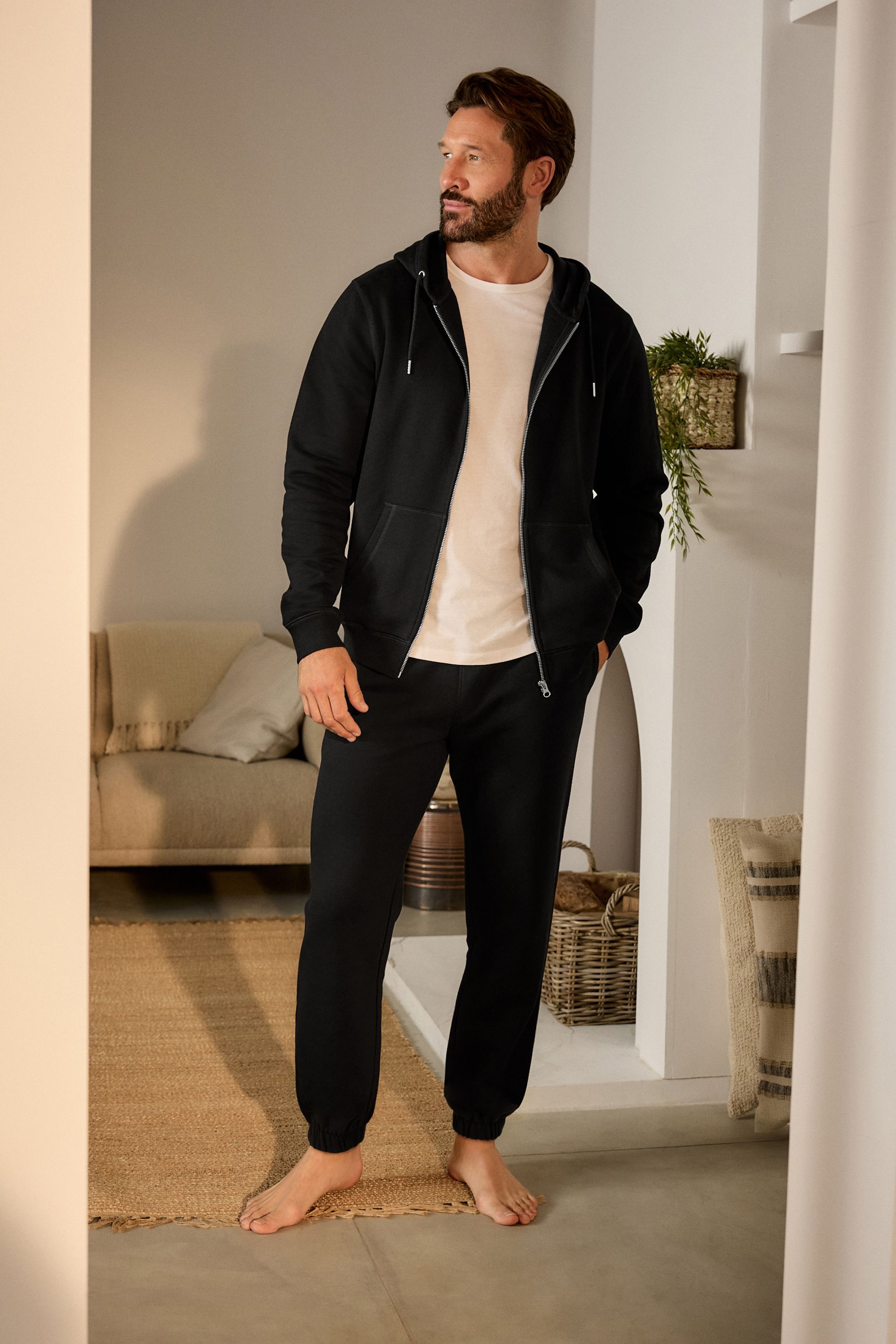 Buy Black Cuffed Joggers from the Next UK online shop