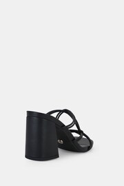 Novo Black Wide Fit Luckie Block Heel Mules - Image 5 of 5