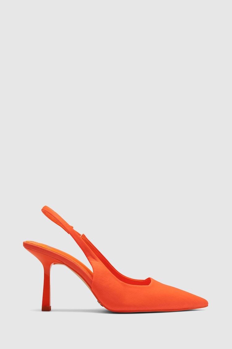 Novo Orange Regular Fit Zafu Slingback Court Shoes - Image 2 of 4