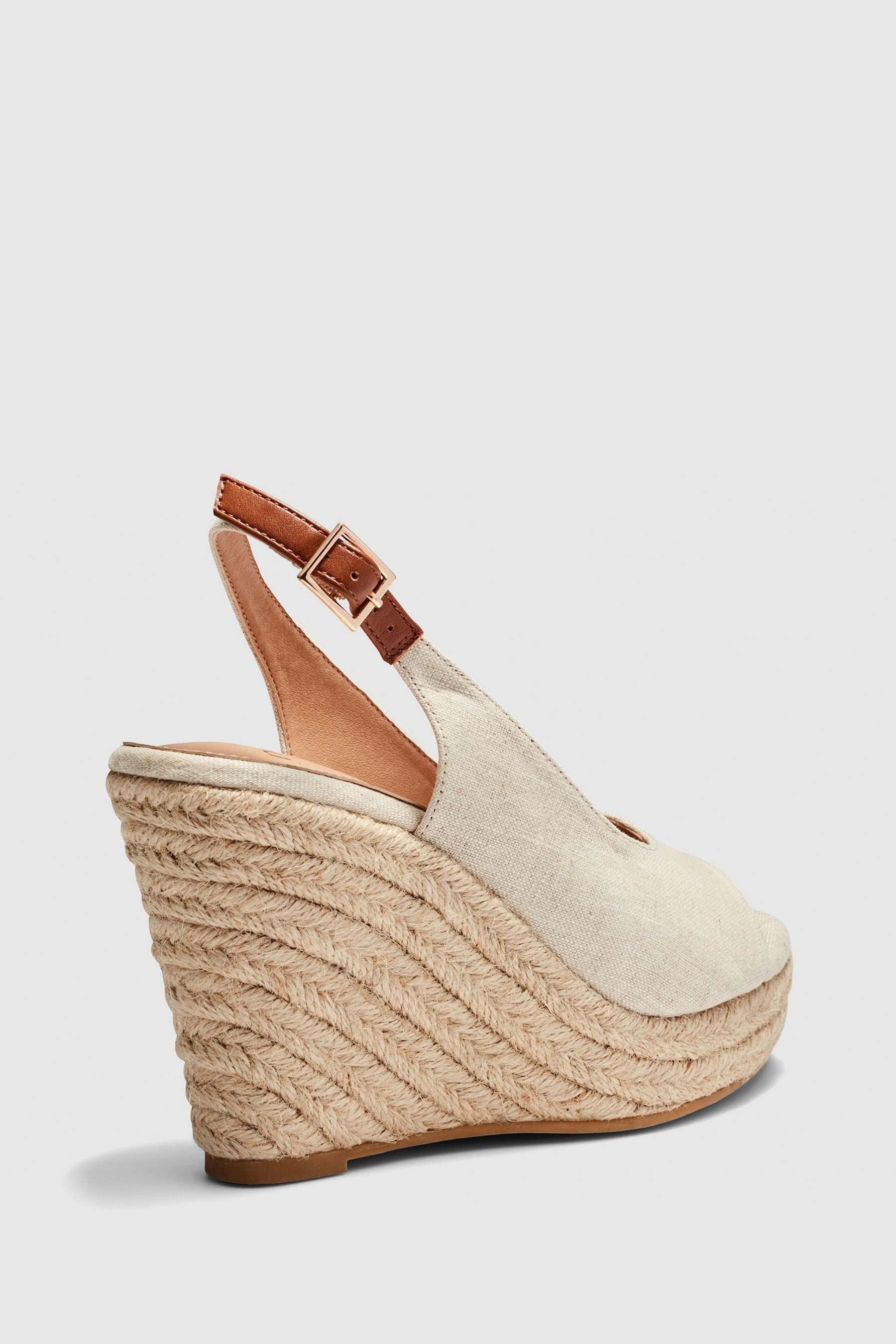 Novo Natural Regular Fit Buenos Aries Closed Toe Espadrille Wedges