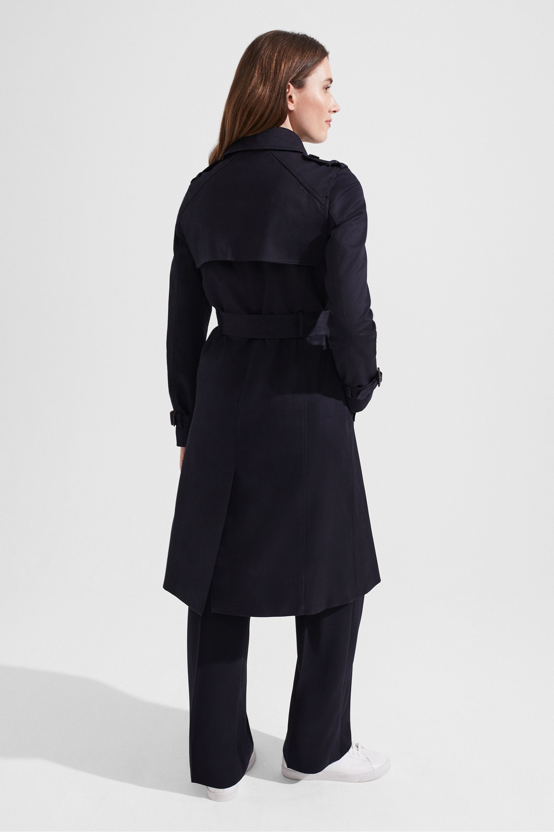 Hobbs black trench coat hot sale