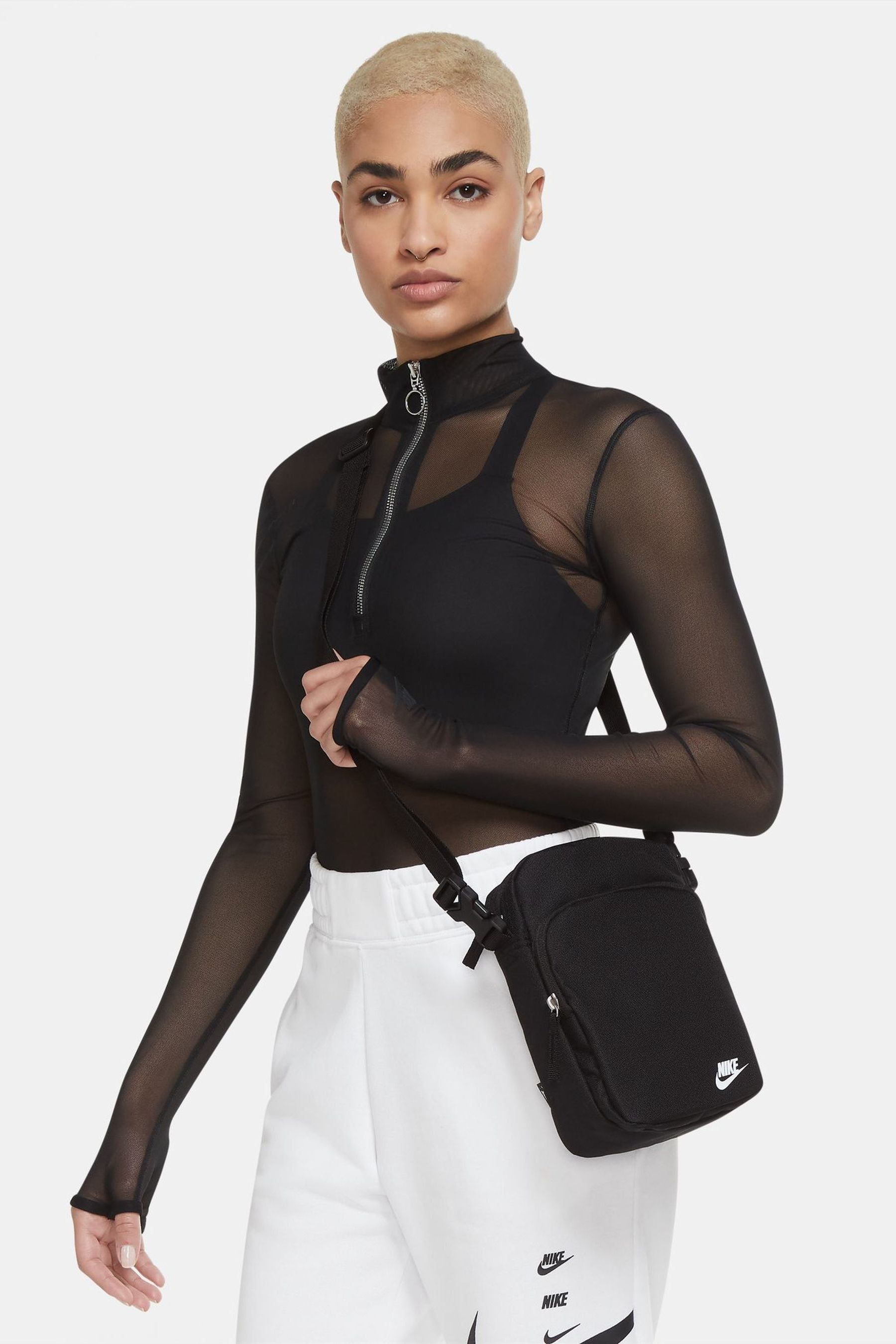 Buy Nike Black Heritage Cross Body Bag from Next Malta