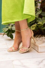 Novo Gold McKenna Strappy Heeled Sandals - Image 1 of 6