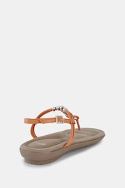 Novo Orange Tara Toe Post Bead Sandals - Image 4 of 6