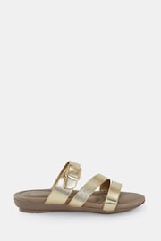 Novo Gold Tia Strappy Mule Sandals - Image 2 of 6