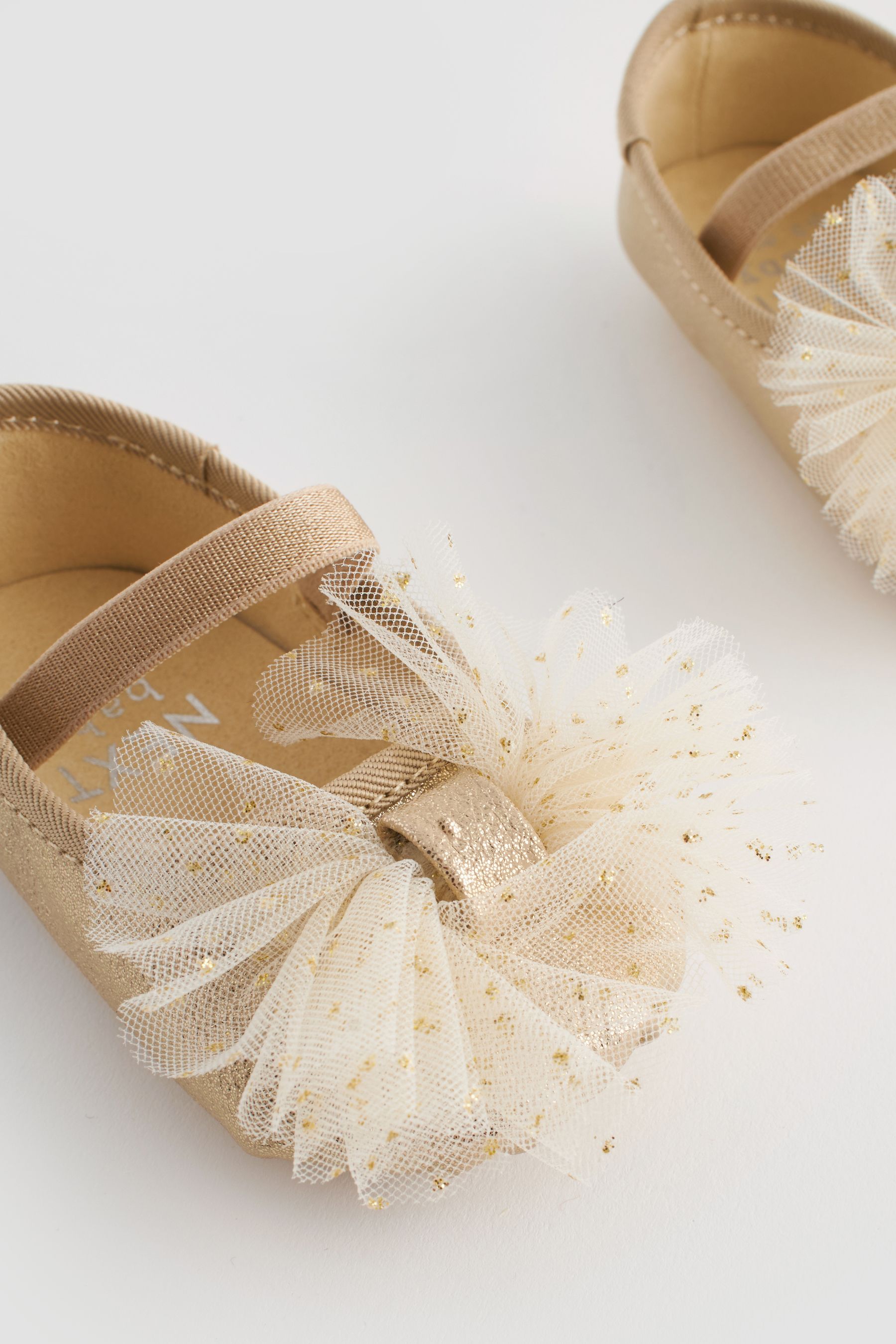Buy Gold Baby Bow Occasion Shoes 0 24mths from Next Australia
