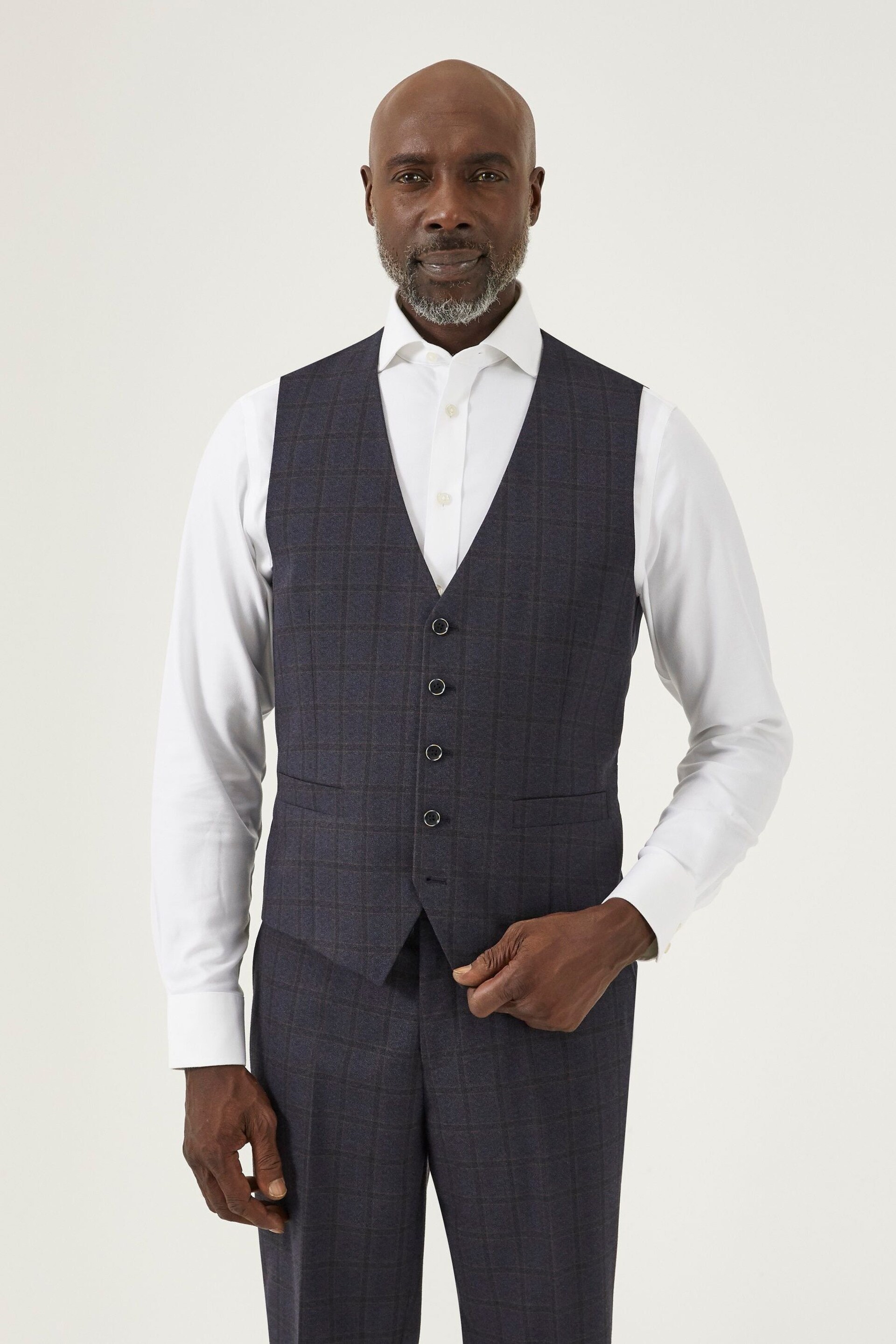 Skopes Blue Curry Suit Waistcoat - Image 1 of 3