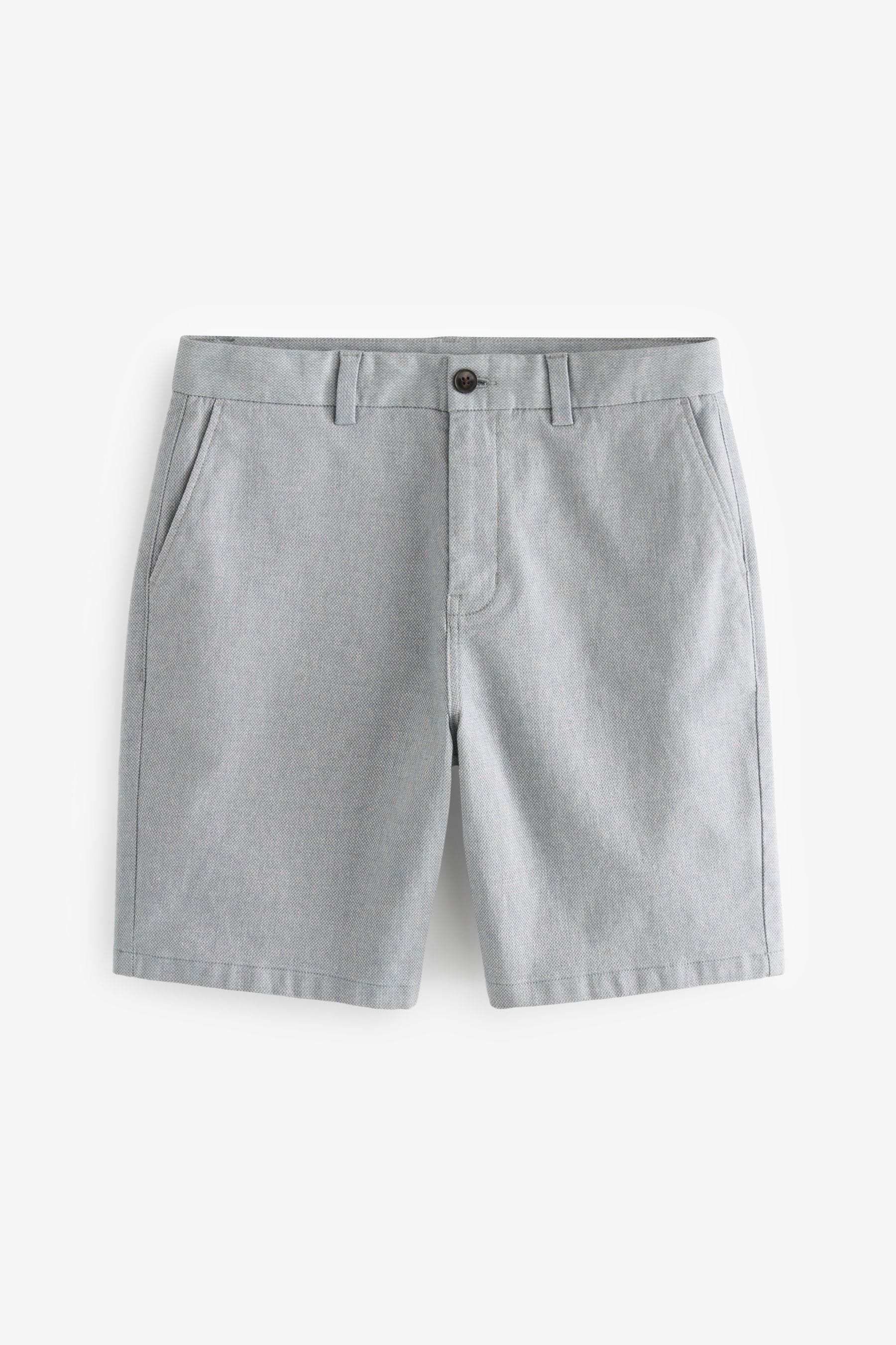 Buy Light Blue Texture Straight Fit Stretch Chinos Shorts from Next USA