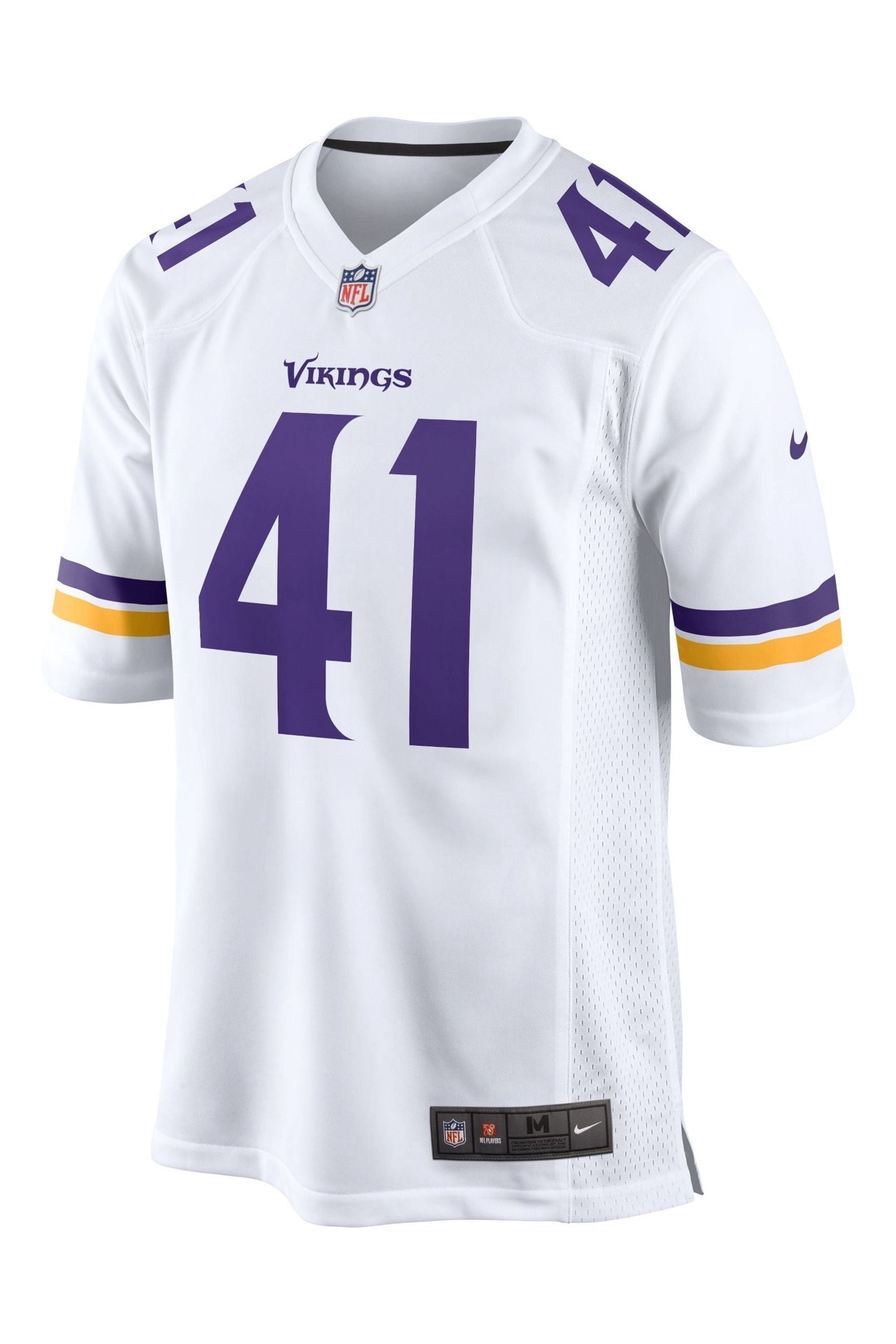 Buy Fanatics Minnesota Vikings Game Road White Jersey from the