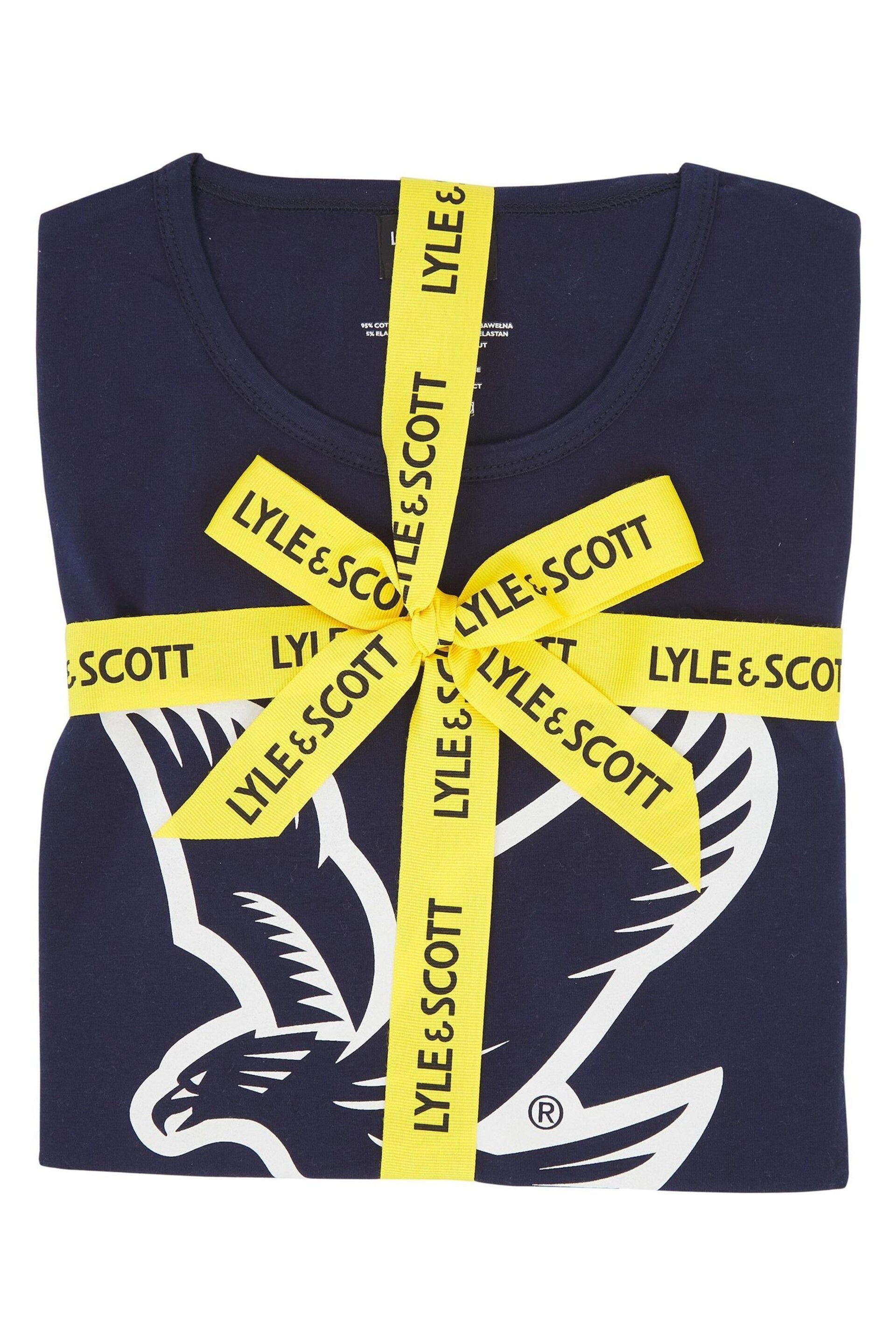 Lyle and Scott Blue Klaus T-Shirt And Short Set - Image 7 of 7