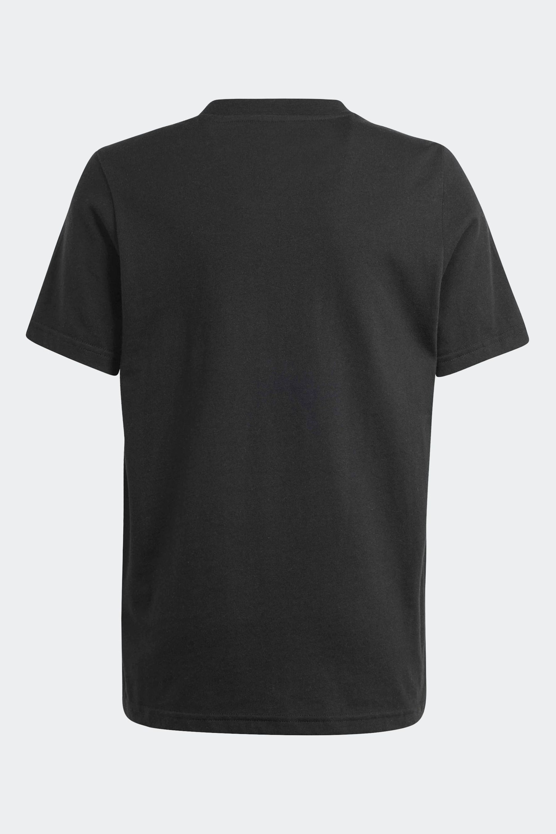 adidas Black Kids Sportswear Camo Linear Graphic T-Shirt - Image 2 of 5