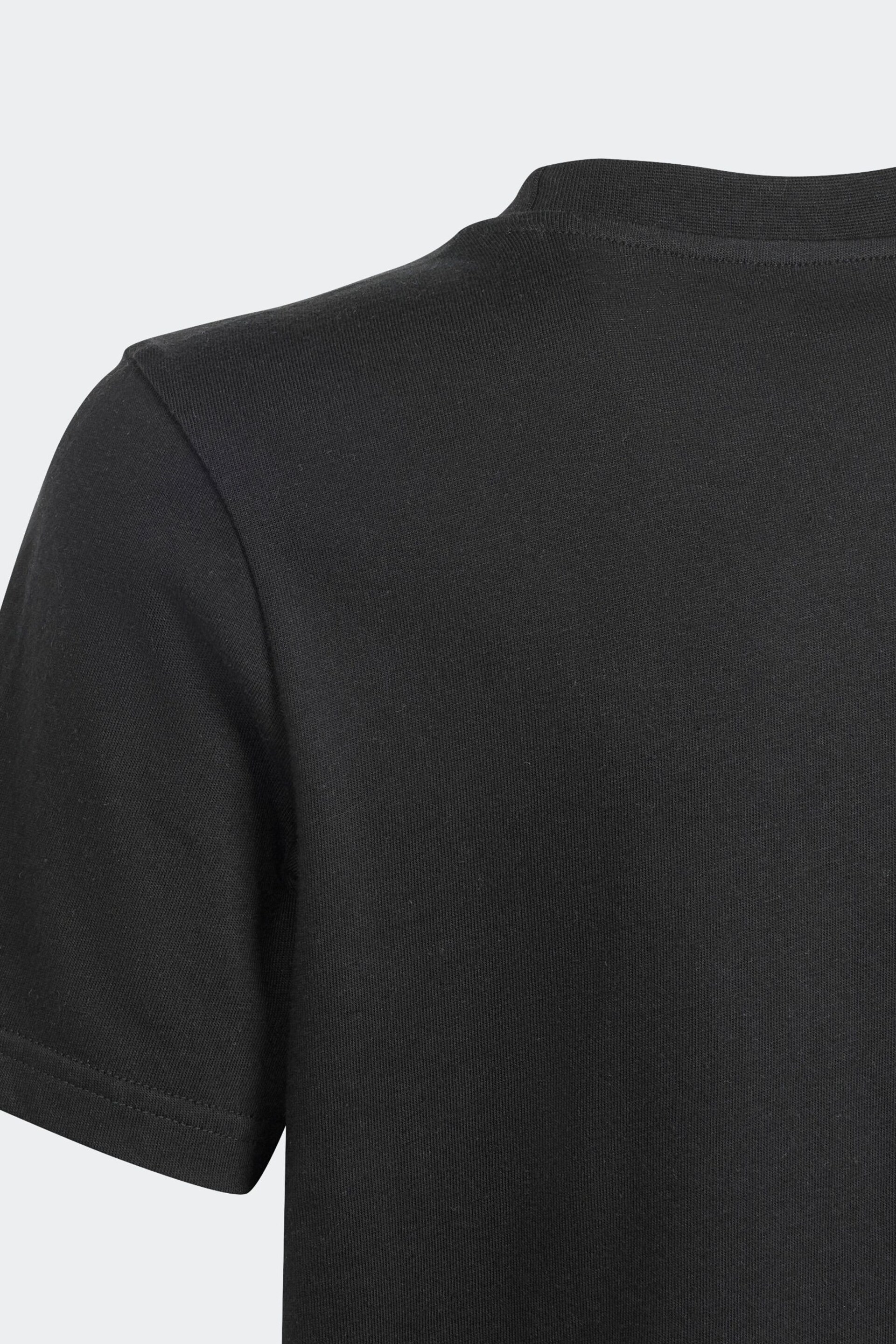 adidas Black Kids Sportswear Camo Linear Graphic T-Shirt - Image 4 of 5
