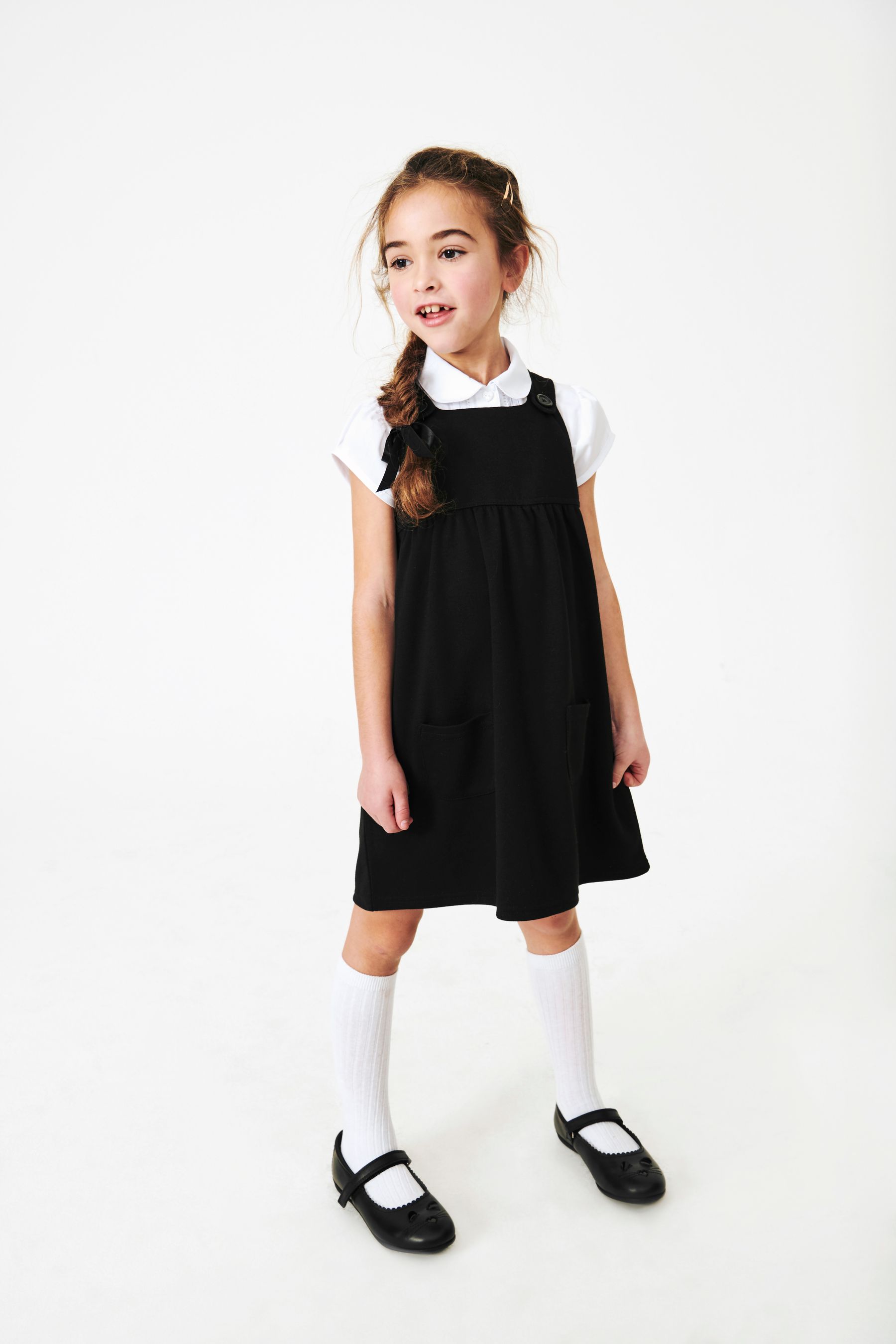 Black sales school pinafore