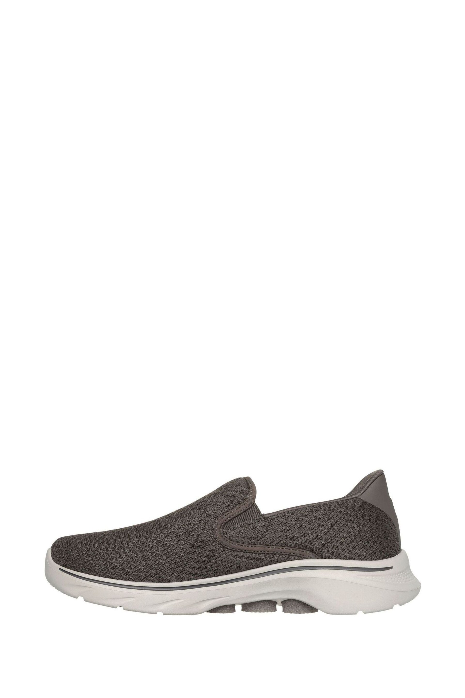 Skechers Beige Mens Go Walk 7 Trainers - Image 3 of 5