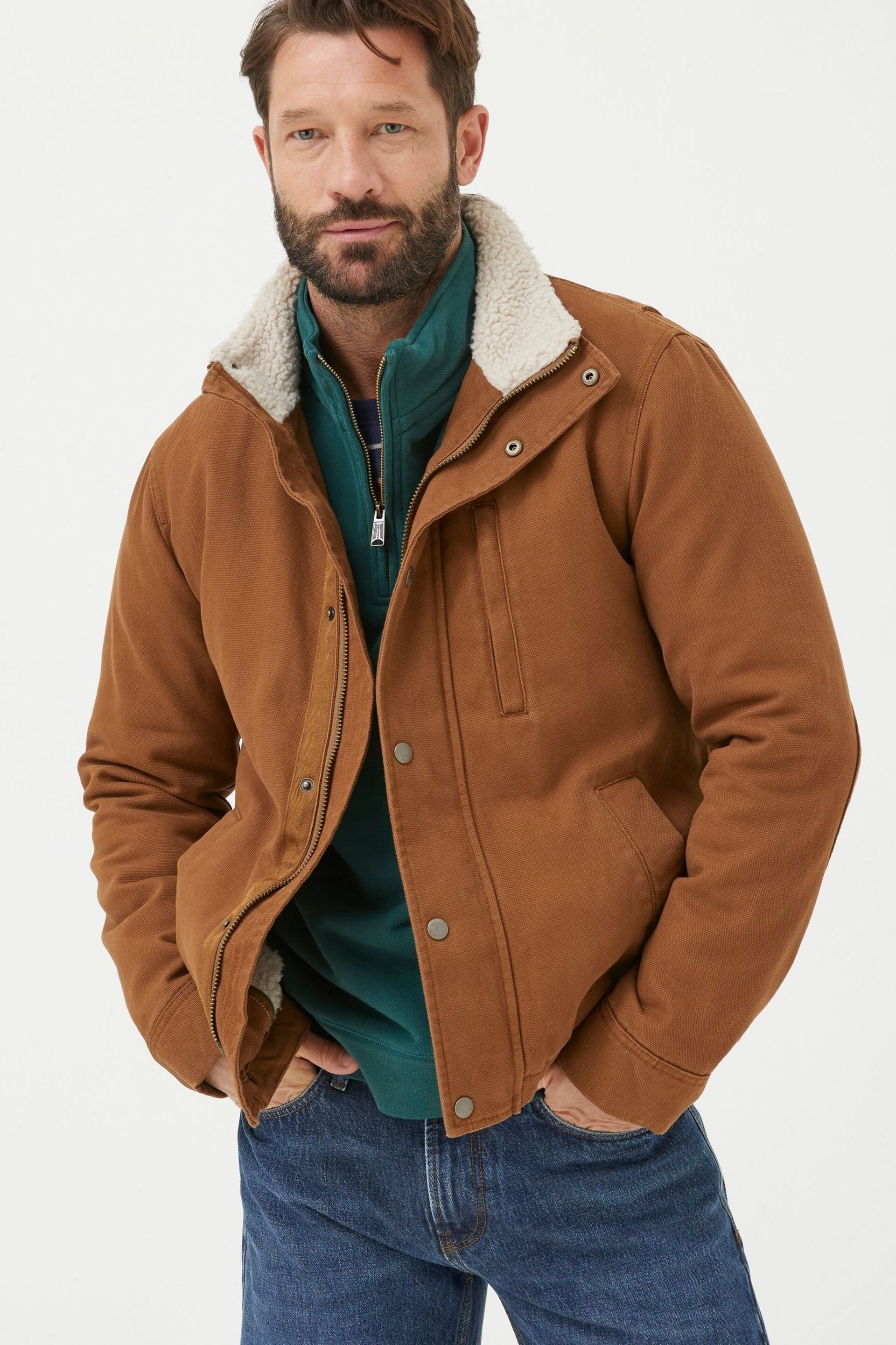 FatFace Brown Wardly Canvas Jacket - Image 3 of 7