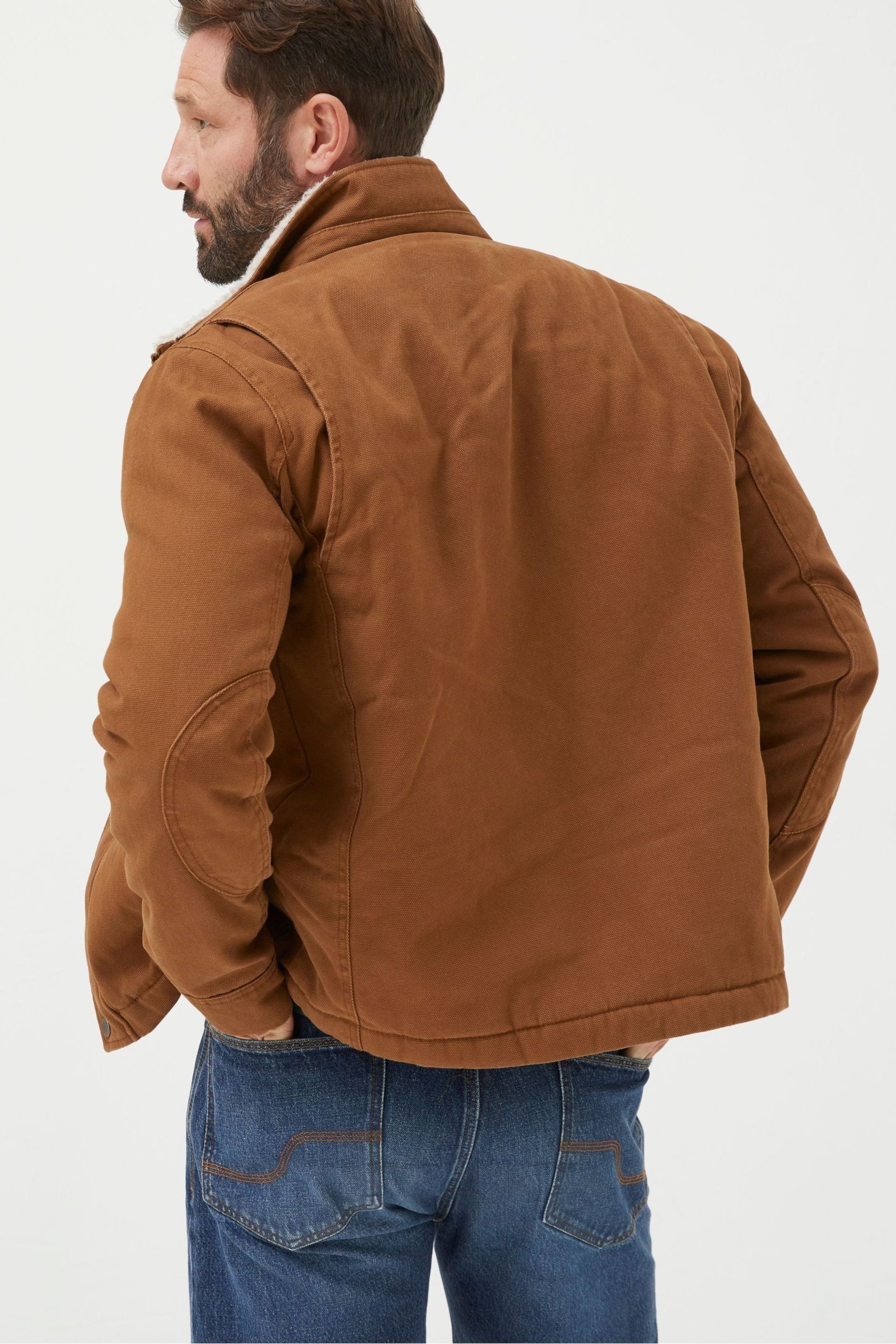 FatFace Brown Wardly Canvas Jacket - Image 4 of 7