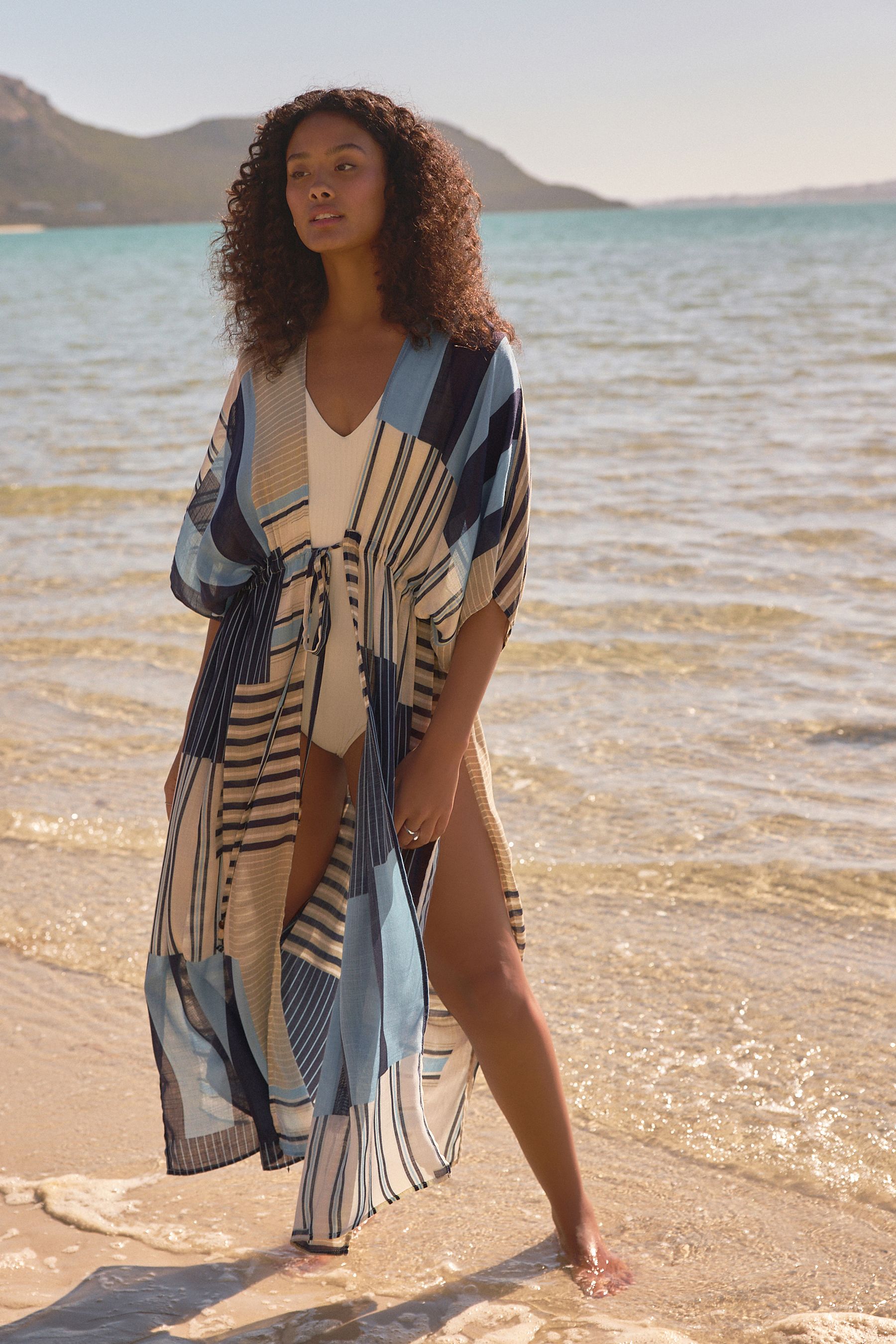 Maxi kimono beach cover up deals