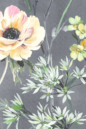 Woodchip & Magnolia Grey Maytime Wallpaper
