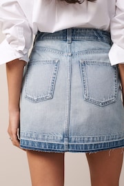 Mid Blue Vintage Denim Mini Skirt - Image 4 of 7