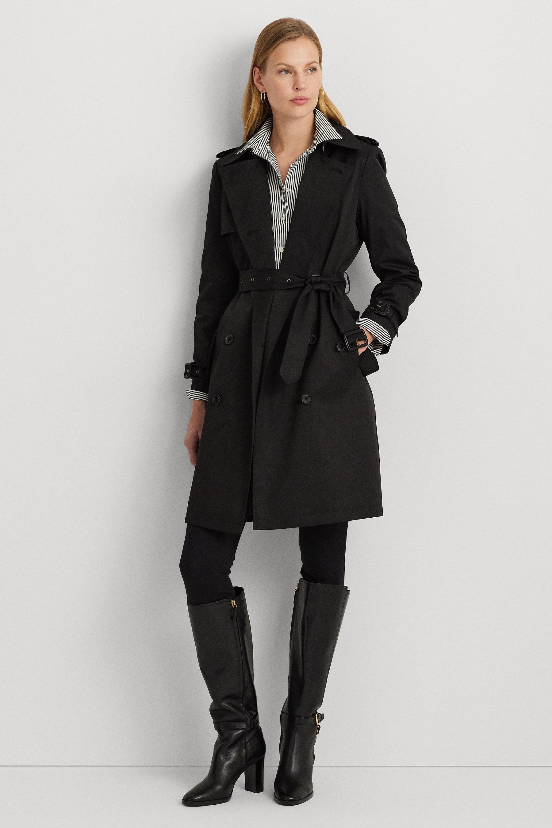 Buy Lauren Ralph Lauren Double Breasted Belted Trench Coat from Next Luxembourg