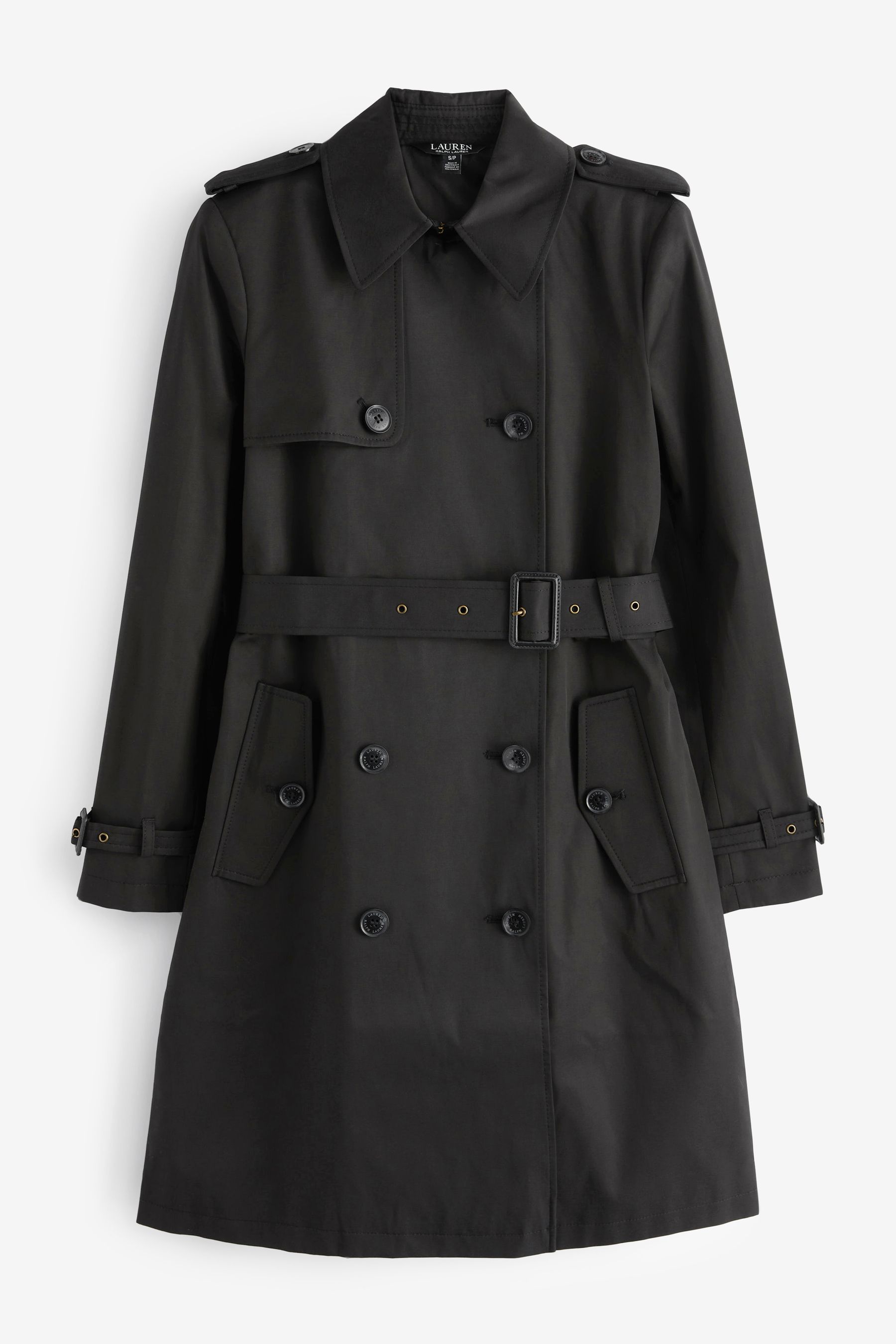 Lauren ralph lauren petite double breasted trench coat outlet