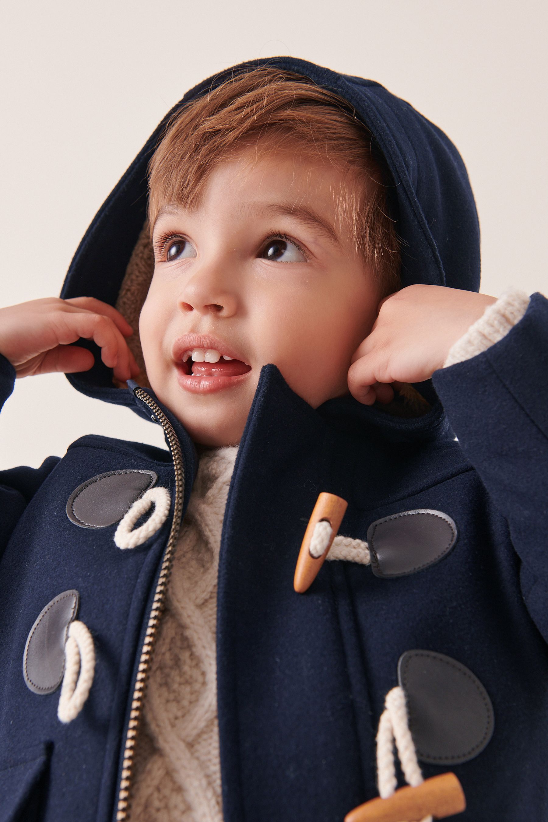 Fleece duffle coat shop