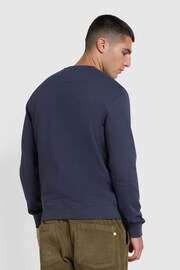 Farah Blue Tim New Crew Neck Sweatshirt - Image 3 of 5