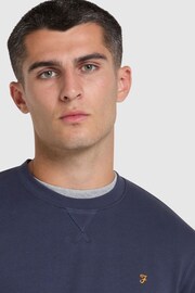 Farah Blue Tim New Crew Neck Sweatshirt - Image 4 of 5