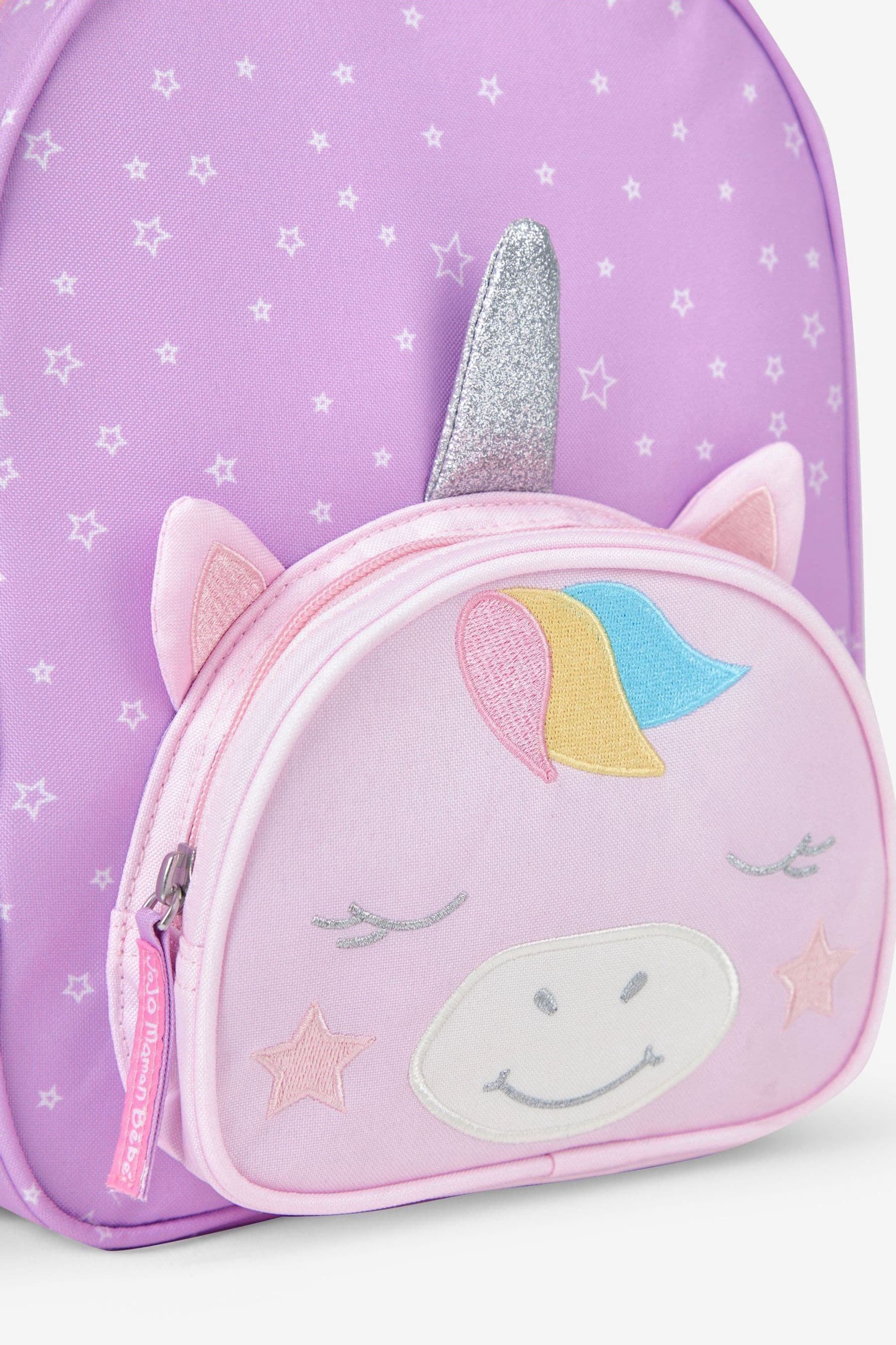Buy JoJo Maman Bebe Purple Unicorn Character Backpack from the Next UK online shop